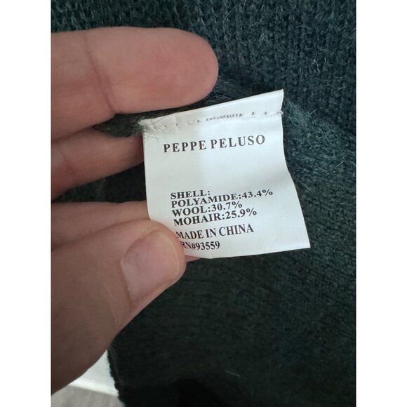 Peppe peluso knit sweater dress size M mohair semi sheer goblin‎ fairy earthy - Picture 4 of 5